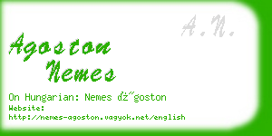 agoston nemes business card